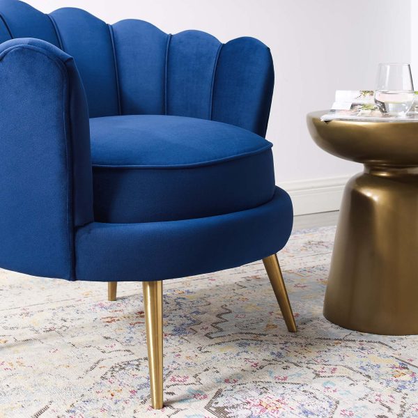 Modway Admire Scalloped Edge Performance Velvet Accent Armchair - EEI-3410 Online Sale - Image 4
